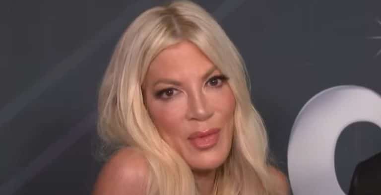 Tori Spelling in interview following DWTS performance