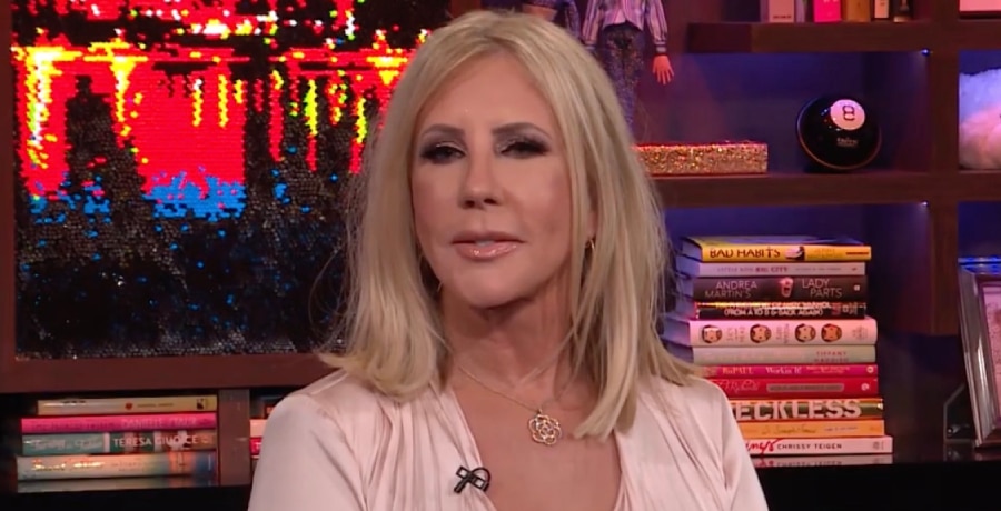 RHOC star Vicki Gunvalson pictured during an appearance on WWHL