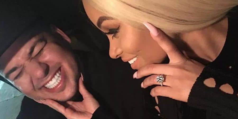 blac chyna and rob kardashian selfie