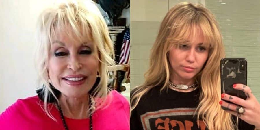 dolly parton and miley cyrus selfies