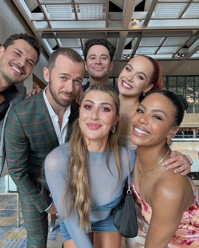 Gleb Savchenko, Artem Chigvtinsev, Emma Slater, Sasha Farber, Alexis Warr, and Britt Stewart from Instagram