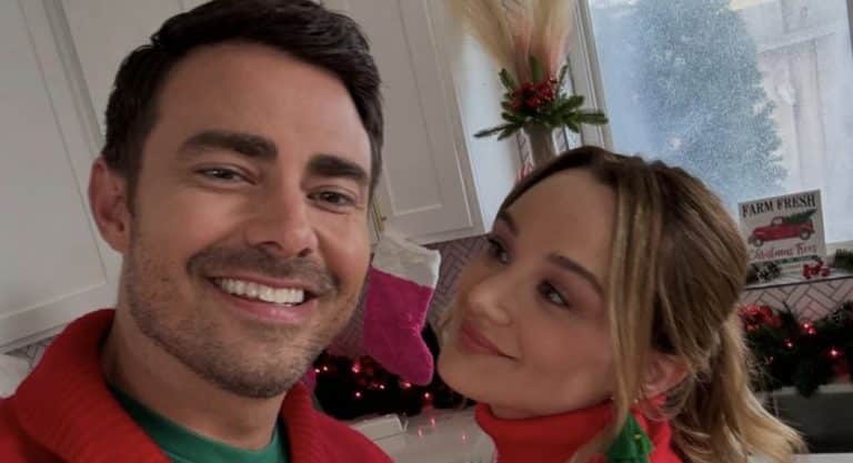 Jonathan Bennett and Hunter King - Hallmark - Instagram