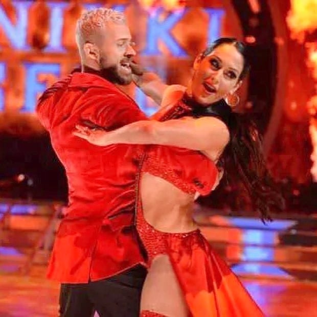 Artem Chigvintsev and Nikki Garcia from DWTS, from Nikki's Instagram