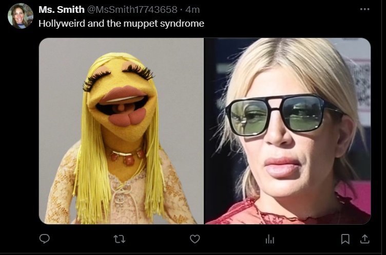 Janice The Muppet, Tori Spelling-Twitter