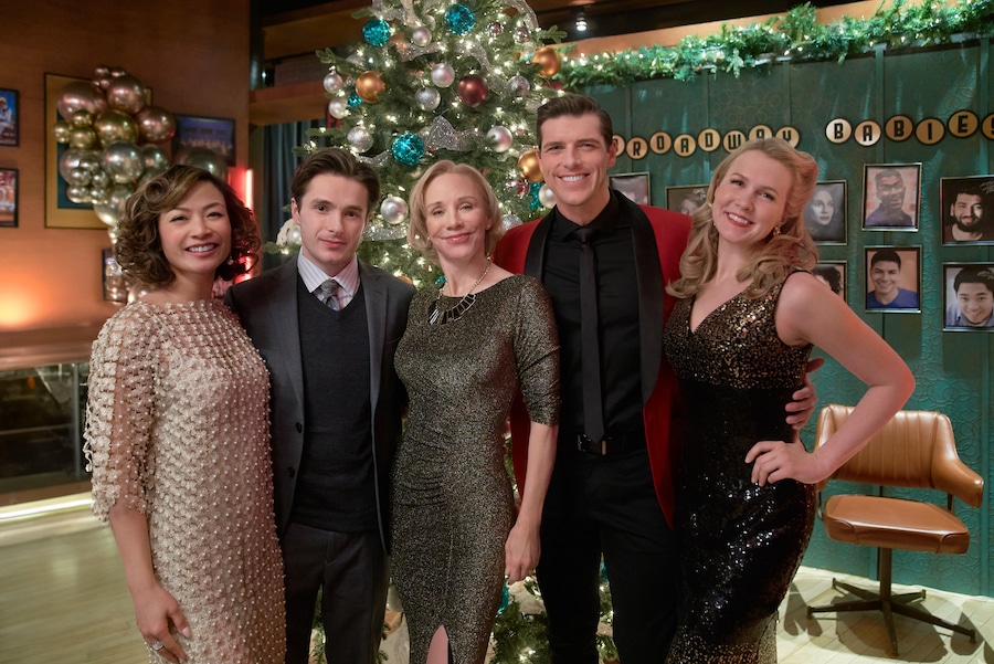 Photo: Stephanie Sy, Gino Anania, Charlotte d’Amboise, Jordan Litz, Ginna Claire MasonCredit: ©2024 Hallmark Media/Photographer: Steve Ackerman