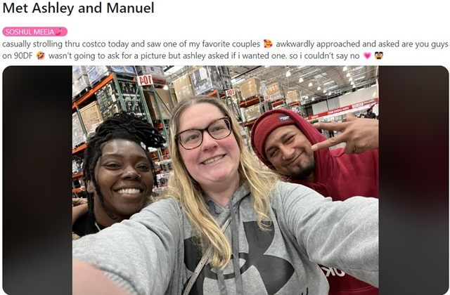 Ashley Michelle & Manuel Velez Rojas From 90 Day Fiance, TLC, Sourced From Reddit