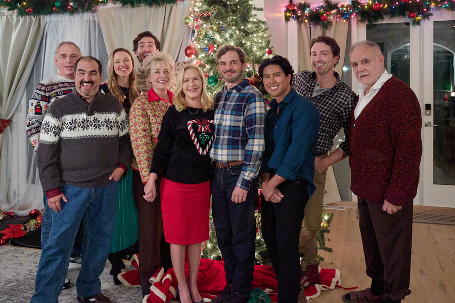 Photo: Garry Chalk, Javier Lacroix, Alec Santos, Barbara Pollard, Angela Kinsey, Fred Ewanuick, Jeff Avenue, Jake Foy, Jorge Montesi Credit: ©2024 Hallmark Media/Photographer: Allister Foster