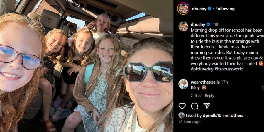 Danielle, Hazel, Ava, Olivia, Parker, and Riley Busby - OutDaughtered - Instagram