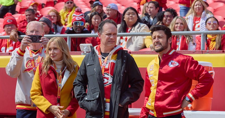 Photo: Ed Begley Jr., Megyn Price, Diedrich Bader, Tyler Hynes Credit: ©2024 Hallmark Media/Photographer: Joshua Haines