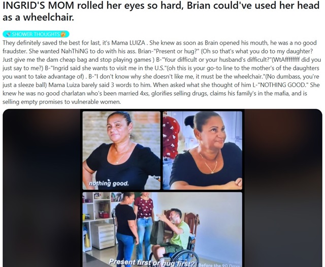 Ingrid's Mother Luiza, From 90 Day Fiance, TLC, Sourced From TLC YouTube / Reddit