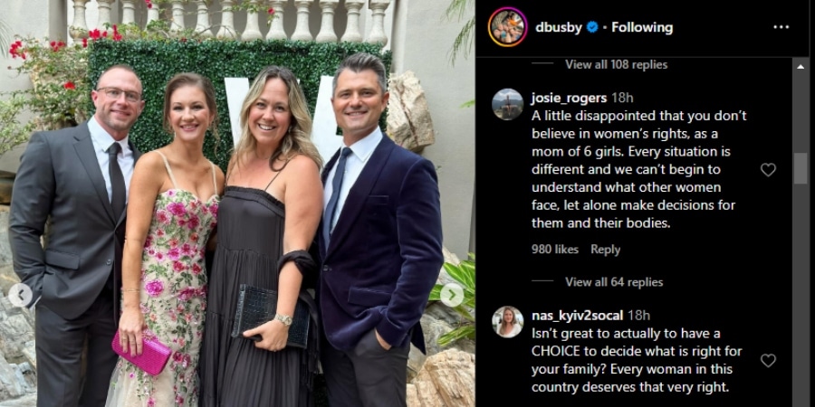 Many people disagree with Danielle and Adam Busby's stance. - Instagram