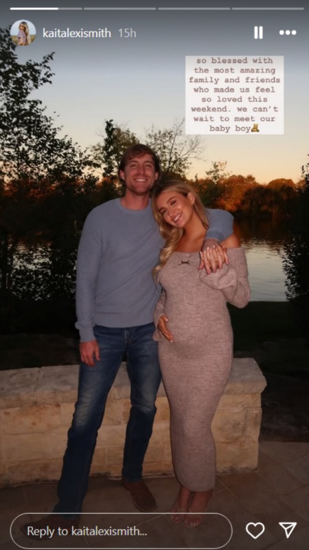 Lucas Phillips and Kait Smith share their baby journey. - Instagram