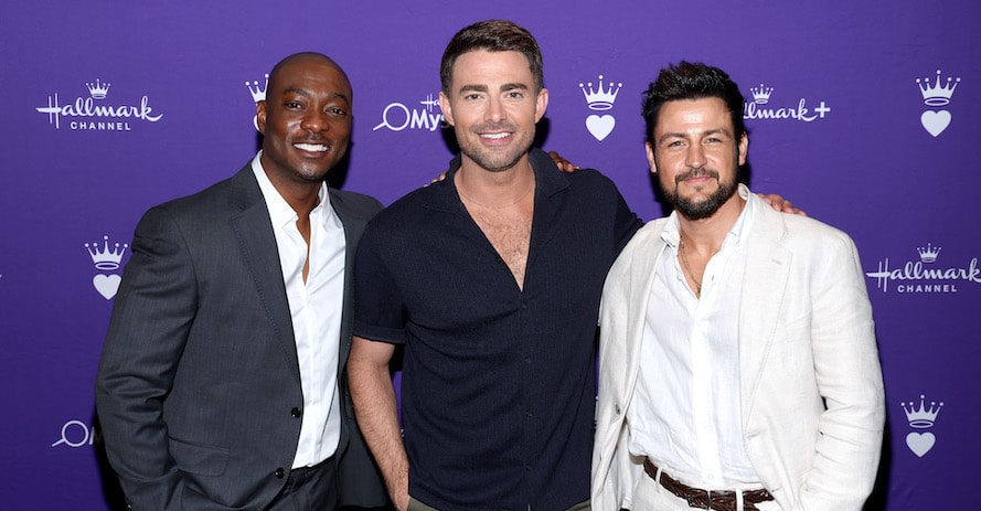 (L-R) B. J. Britt, Jonathan Bennett and Tyler Hynes Photo by Phillip Faraone/Getty Images for Hallmark Media