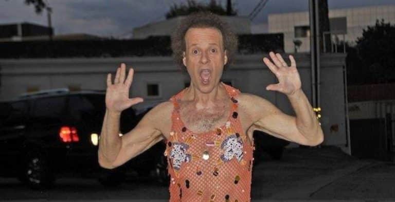 Richard Simmons posing for a funny photo