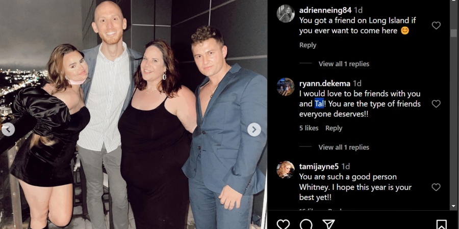 Tal Fish and Whitney Way Thore make Annie Palmer's birthday extra special. - Instagram