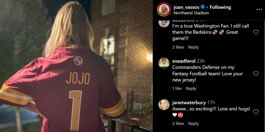 The Golden Bachelorette - JoJo gets to enjoy the game with her family. - Instagram