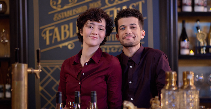 Photo: Katie Findlay, Jordan Fisher Credit: ©2024 Hallmark Media/Photographer: Borja Moncunill