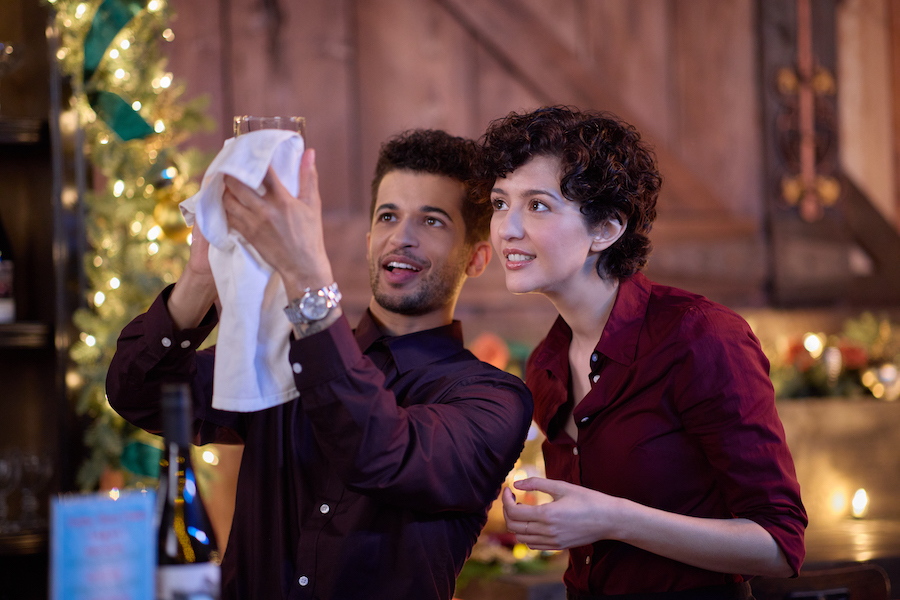 Photo: Jordan Fisher, Katie Findlay Credit: ©2024 Hallmark Media/Photographer: Borja Moncunill