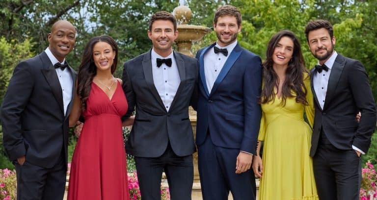 Photo: B.J. Britt, Heather Hemmens, Jonathan Bennett, Alexander Lincoln, Elena Rusconi, Tyler Hynes Credit: ©2024 Hallmark Media/Photographer: Pooya Nabei