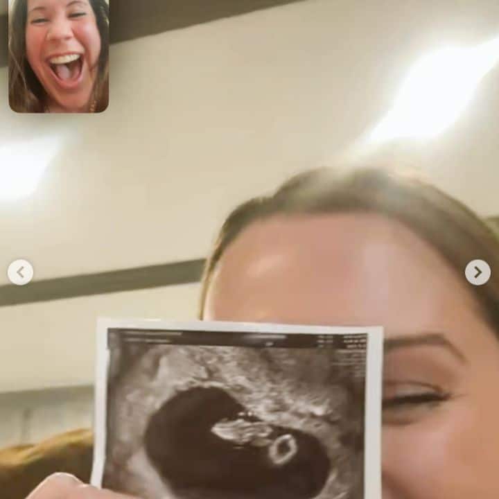 Whitney Way Thore reacting to Jamie Horton's sonogram photo