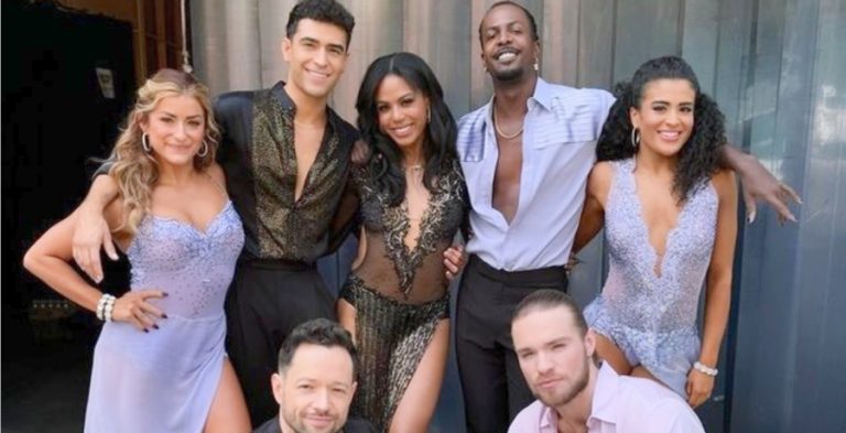 Kailyn Rogers, Ezra Sosa, Britt Stewart, Marcquet Hill, Stephani Sosa, Pasha Pashkov, and Roman Nevinchanyi from DWTS on Instagram