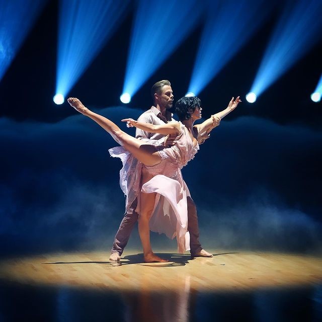 Derek Hough and Hayley Erbert Hough from DWTS on Instagram