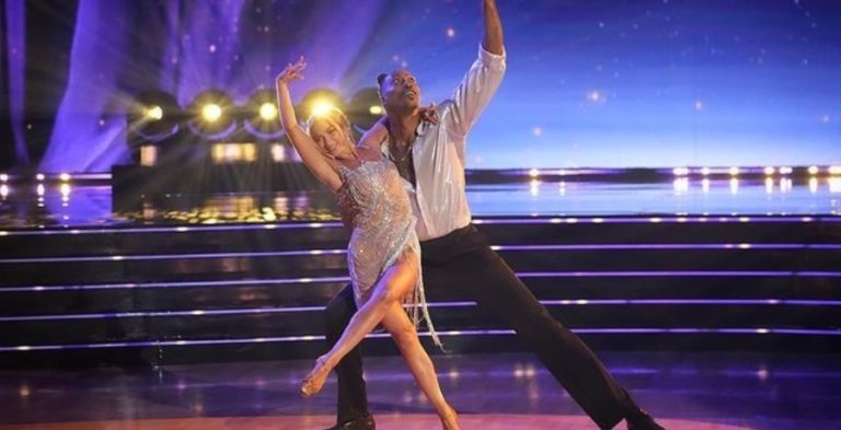 Dwight Howard and Danielle Karagach from DWTS on Instagram