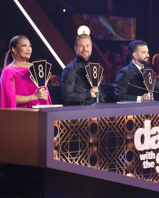 Mark Ballas, Derek Hough, and Carrie Ann Inaba from Dancing With The Stars on Instagram