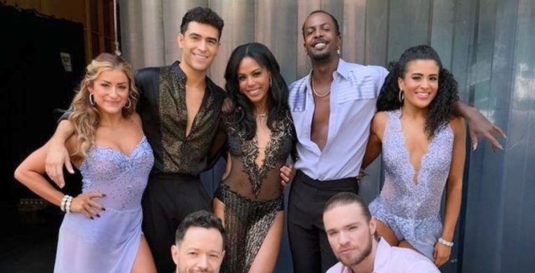 Kailyn Rogers, Ezra Sosa, Britt Stewart, Marcquet Hill, Stephani Sosa, Pasha Pashkov, and Roman Nevinchanyi from DWTS on Instagram