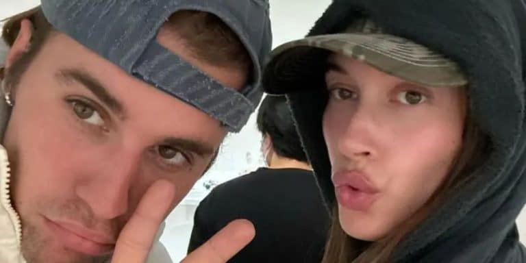 hailey and justin bieber selfie