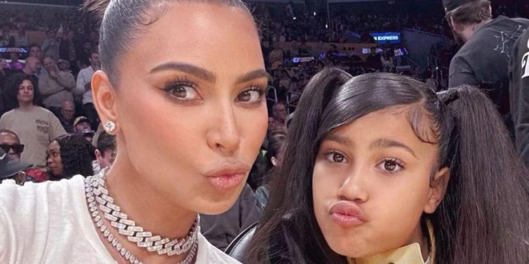 kim k and north west selfie (1)