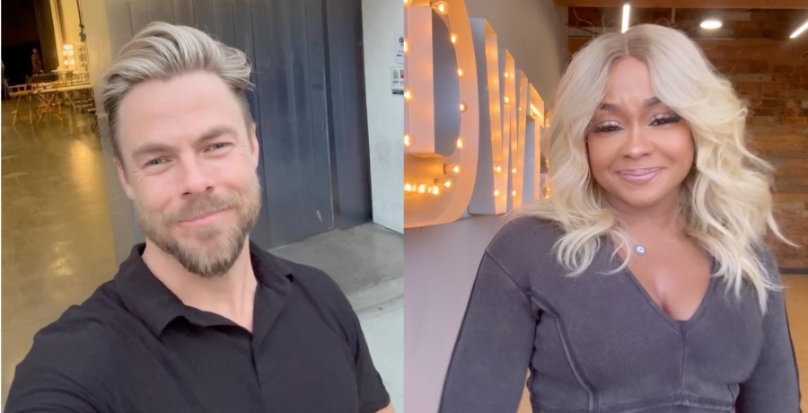 Derek Hough and Phaedra Parks from Dancing With The Stars on Instagram