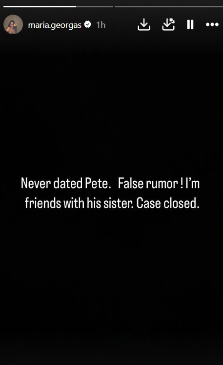 Maria Georgas Pete Rumor Instagram