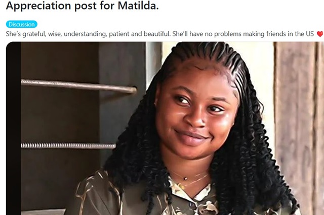 Matilda From 90 Day Fiance, TLC, Sourced From TLC YouTube / Reddit