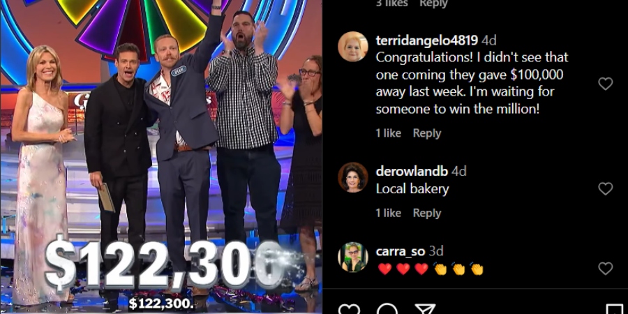 Ryan Burkett wins big on Wheel Of Fortune - Instagram