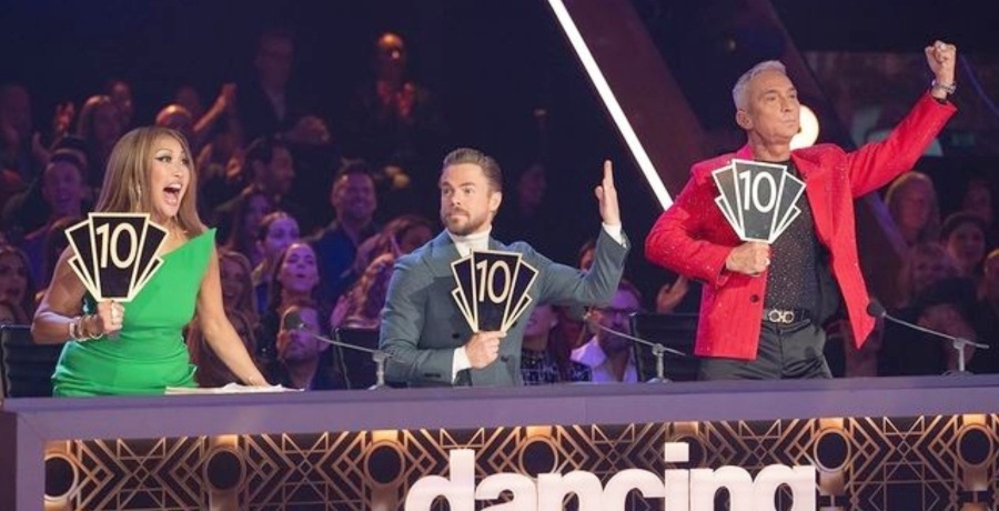 Carrie Ann Inaba, Derek Hough, and Bruno Tonioli from DWTS Season 33 on Instagram