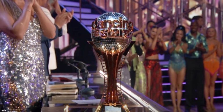 Mirrorball Trophy from DWTS promo, sourced from PEOPLE sneak peek