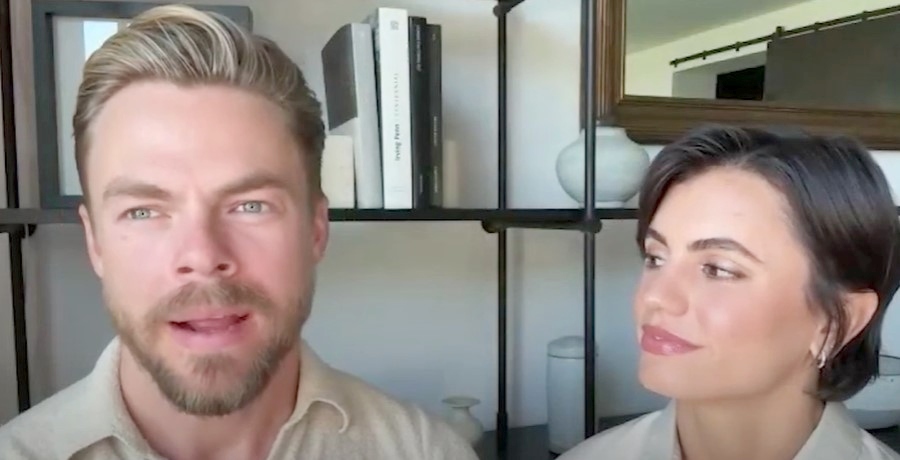 Derek Hough and Hayley Erbert Hough from interview with Us Weekly on YouTube