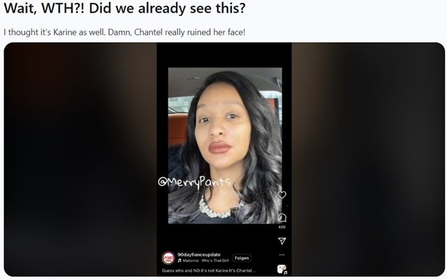 Chantel Everett From 90 Day Fiance, TLC, Sourced From @chantel_j_ Instagram / Reddit