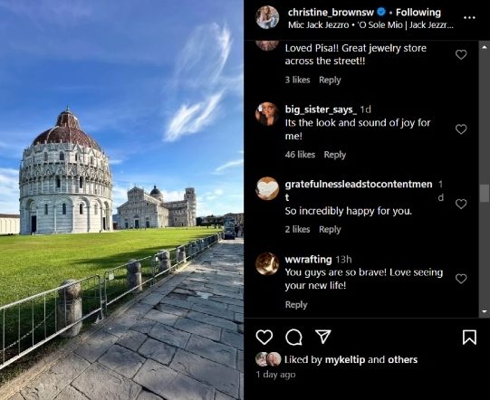 She shared her travel experience in Pisa, Italy. - Instagram