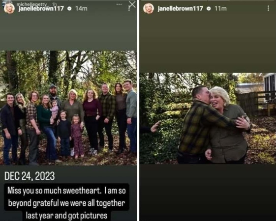 Janelle Brown is grateful for the time she had with her family including Garrison. - Instagram