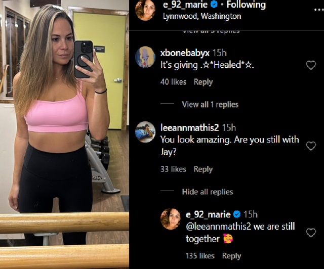 Liz Woods From 90 Day Fiance, TLC, Sourced From @e_92_marie Instagram