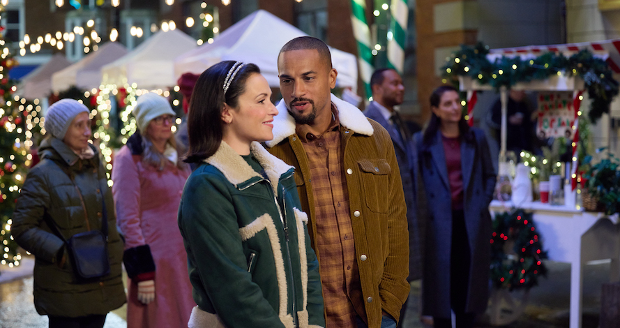 Photo: Italia Ricci, Michael Xavier Credit: ©2024 Hallmark Media/Photographer: Courtesy Cineflix Media