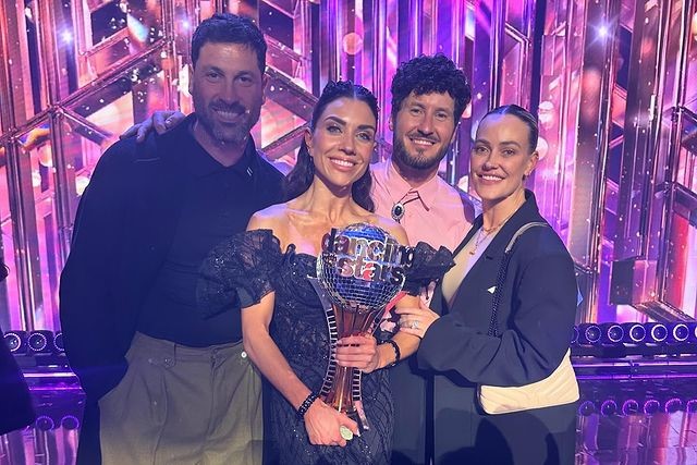 Maks Chmerkovskiy, Val Chmerkovskiy, Jenna Johnson, and Peta Murgatroyd on Instagram