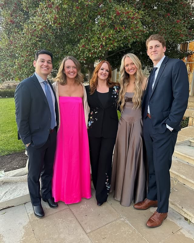 Ree Drummond, her daughters Paige and Alex, and their partners on Instagram