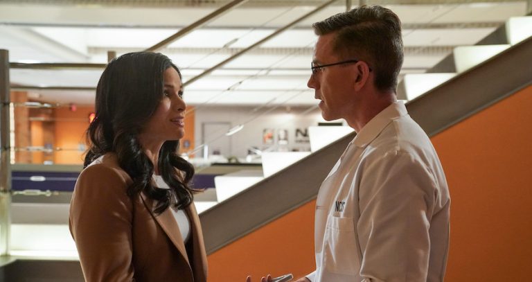 Pictured: Katrina Law as NCIS Special Agent Jessica Knight and Brian Dietzen as Jimmy Palmer. Photo: Sonja Flemming/CBS ©2023 CBS Broadcasting, Inc. All Rights Reserved.