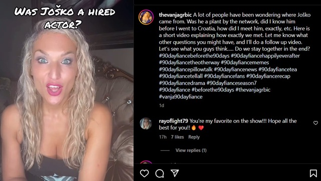 Vanja Grbic From 90 Day Fiance, TLC, Sourced From @thevanjagrbic Instagram