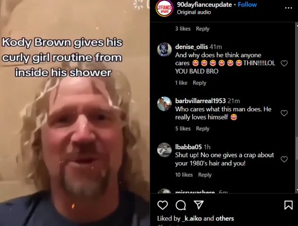 Kody Brown shares his haircare secrets. - Instagram