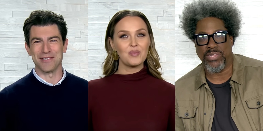 Max Greenfield, Camilla Luddington, and W. Kamau Bell. - Celebrity Jeopardy!