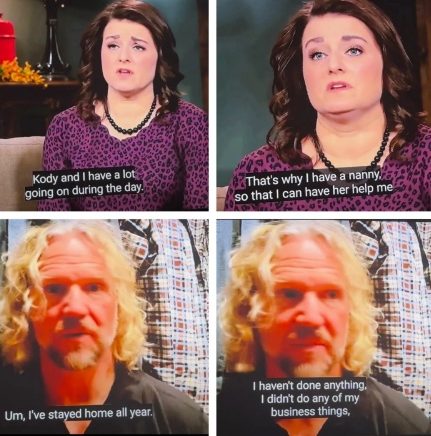 A Sister Wives viewer added photos of why Kody and Robyn need a nanny. - Reddit